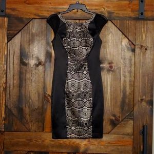 Little black dress with lace detail